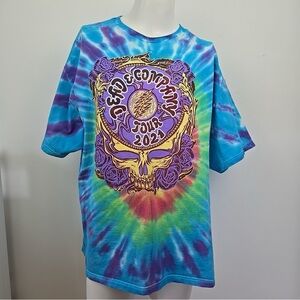 Tie Dye Dead and Company 2021 Tour T-Shirt Unisex 2XL